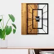 Väggklocka Wallity Wooden Clock Ljus Valnöt/Svart Trä Metall 49x58 cm - Väggklockor - 8683342261234 - 2