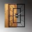 Väggklocka Wallity Wooden Clock Ljus Valnöt/Svart Trä Metall 49x58 cm - Väggklockor - 8683342261234 - 5