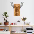 Väggdekor Trä Wallity Deer Svart Metall Trä 61x66 cm - Dekorationer, prydnadsföremål - 8683342168144 - 4