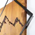 Väggdekor Trä Wallity Mountain 2 Valnöt/Svart Trä/Metall 54x54 cm - Dekorationer, prydnadsföremål - 8681875866674 - 5