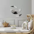 Dekorativ Väggaccessoar Aberto Design Love Birds Svart Vit Polyester 41x21x4 cm 26x8x2 cm - Dekorationer, prydnadsföremål - 8683743851874 - 3