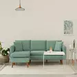 Hörnsoffa Atelier del Sofa Sofia Havsgrön Tyg 215x145x91 cm - Soffor - 8681875597684 - 2