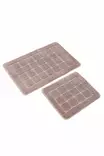 Badrumsmatta Set Mijölnir Mink 100% Polypropylen Halkfri 50x80 cm & 40x50 cm - Badrumsmattor och våtrumsmattor - 8684283557684 - 1
