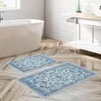 Badrumsmatta Set Mijölnir Flerfärgad 100% Polyester Halkfri Antibakteriell 50x60 cm & 60x100 cm - Badrumsmattor och våtrumsmattor - 8683342420594 - 2