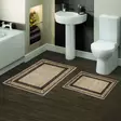 Badrumsmatta Set Mijölnir Flerfärgad 100% Polyester Halkfri Antibakteriell 50x60 cm & 60x100 cm - Badrumsmattor och våtrumsmattor - 8683342420914 - 2