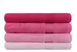 Badhandduksset (4 st), ljusrosa pink rosa fuchsia, 70 x 140 cm, mjuk, absorberande, slitstark - Handdukar - 8681181729434 - 2