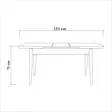 Matbord Hanah Home Santiago Atlantic Grey Furu Spånskiva 120x77x75 cm - Matbord - 8683342722094 - 12