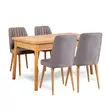 Matbord Hanah Home Santiago Atlantic Grey Furu Spånskiva 120x77x75 cm - Matbord - 8683342722094 - 1