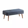 Matbord Hanah Home Vina 1048 Valnöt Mörkblå Spånskiva 129x75x80 cm - Matbord - 8683742500124 - 10