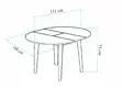 Matbord Hanah Home Oliver Ek Spånskiva 100x75x100 cm - Matbord - 8684282471394 - 6