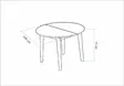 Matbord Hanah Home Vina 139 Vit Spånskiva 100x75x100 cm - Matbord - 8684282471424 - 6