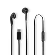 Trådbundna Hörlurar | USB-C | Kabellängd: 1.20 m | Inbygd mikrofon | Volymkontroll | Svart - In-ear hörlurar - 5412810466184 - 1