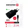 Laddare 2,1A + USB-C-kabel 1,2m svart - Nätladdare - 8595217464414 - 2