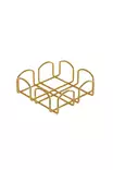 Servetthållare Aberto Kare Guld Metall 7x20x20 cm - Servetter - 8682870729704 - 1