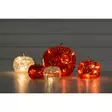 LED-omena 15 cm punainen Finnlumor - Tunnelmallinen lasinen koristeomena ajastimella (20 LED) - Ljussmycken och ljusfigurer - 6410416482774 - 4