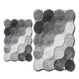 Badrumsmatta Set L'essentiel Grå Halkfri Antibakteriell 100% Polyester 50x60 cm & 60x100 cm - Badrumsmattor och våtrumsmattor - 8683743784394 - 1