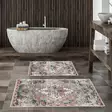 Luxus badrumsmatteset (2 st), flerfärgad, 50 x 60 cm, 60 x 100 cm, mjuk, halkfri, antibakteriell - Badrumsmattor och våtrumsmattor - 8683342420204 - 2