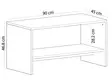 Soffbord Hanah Home Apollon Svart Marmormönster Spånskiva 90x46,8x45 cm - Soffbord - 8684282905554 - 1