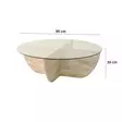 Soffbord Hanah Home Lily Travertin Glas Spånskiva 90x30 cm - Soffbord - 8684283059164 - 9
