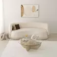 Soffbord Hanah Home Lily Travertin Glas Spånskiva 90x30 cm - Soffbord - 8684283059164 - 6