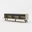 TV-bänk Hanah Home Century Travertine Antracit Spånskiva 150x29,6x45 cm - TV-bänkar - 8684283021444 - 8