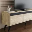 TV-bänk Hanah Home Century Travertine Antracit Spånskiva 150x29,6x45 cm - TV-bänkar - 8684283021444 - 5