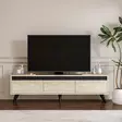 TV-bänk Hanah Home Century Travertine Antracit Spånskiva 150x29,6x45 cm - TV-bänkar - 8684283021444 - 2