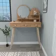 Sminkbord Hanah Home Ruges Furu Spånskiva 130,8x74x35 cm - Toalettbord - 8683743972784 - 4