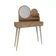 Sminkbord Hanah Home Ruges Furu Spånskiva 130,8x74x35 cm - Toalettbord - 8683743972784 - 1