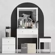 Sminkbord Hanah Home Nice Vit Spånskiva 65x139x35 cm - Toalettbord - 8681181622124 - 2