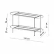 Soffbord Hanah Home Shb014 Svart Metall 100x45x51 cm - Soffbord - 8684283715114 - 6