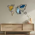 Väggdekor Metall Wallity Lie World S Flerfärgad Metall 100x64,5 cm - Dekorationer, prydnadsföremål - 8684282053514 - 4