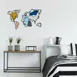 Väggdekor Metall Wallity Lie World S Flerfärgad Metall 100x64,5 cm - Dekorationer, prydnadsföremål - 8684282053514 - 3