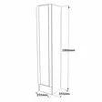 Hallmöbel Hanah Home Ml18A Furu Spånskiva 90x180x34 cm 35,5x180x35,5 cm - Hallskåp - 8683342404334 - 7