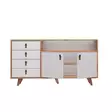 Konsolbord Hanah Home Lavina Ek Spånskiva 140x86x40 cm - Byråer och skåp - 8681875207484 - 1