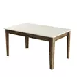 Matbord Hanah Home Milan 517 Valnöt Cream Spånskiva 145x75x88 cm - Matbord - 8683743327294 - 1