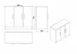 Kontorsmöbelset Hanah Home Vo14 Ba Valnöt Antracit Spånskiva 140x73,8x60 cm - Skrivbord - 8683342424974 - 11