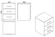 Byrå Hanah Home Vo3 Ba Valnöt Antracit Spånskiva 44,5x61,8x46,6 cm - Möbler - 8683342404914 - 6