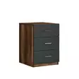 Byrå Hanah Home Vo3 Ba Valnöt Antracit Spånskiva 44,5x61,8x46,6 cm - Möbler - 8683342404914 - 1