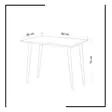 Skrivbord Hanah Home Lery Vit Spånskiva 80x74x60 cm - Skrivbord - 8681875078404 - 4