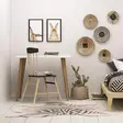 Skrivbord Hanah Home Lery Vit Spånskiva 80x74x60 cm - Skrivbord - 8681875078404 - 3