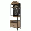 Förvaringsskåp Hanah Home JE154 Valnöt Spånskiva 70x206,8x40 cm - Skåp och byråer - 8684283498444 - 10