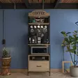 Förvaringsskåp Hanah Home JE154 Valnöt Spånskiva 70x206,8x40 cm - Skåp och byråer - 8684283498444 - 2