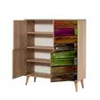 Förvaringsskåp Hanah Home Multilux Sonoma Ek Spånskiva 95x111x36 cm - Skåp och byråer - 8681875340914 - 6