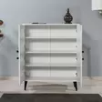 Förvaringsskåp Hanah Home Multilüx Cats Vit Spånskiva 95x111x36 cm - Skåp och byråer - 8682870092174 - 5