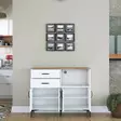 Förvaringsskåp Hanah Home JE166 Vit Valnöt Spånskiva 120x98,6x40 cm - Skåp och byråer - 8684283108824 - 6