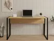 Skrivbord Hanah Home Cunda Safirsvart Spånskiva Metall 140x74x70 cm - Skrivbord - 8682870763944 - 3