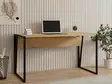 Skrivbord Hanah Home Cunda Safirsvart Spånskiva Metall 140x74x70 cm - Skrivbord - 8682870763944 - 2