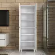 Förvaringsskåp Hanah Home M4 1103 Vit Spånskiva 62,6x191x35,8 cm - Skåp och byråer - 8681875884784 - 5