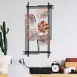 Väggdekor Metall Wallity Daiyu 4 Flerfärgad Metall 48x87 cm - Dekorationer, prydnadsföremål - 8683742688464 - 2